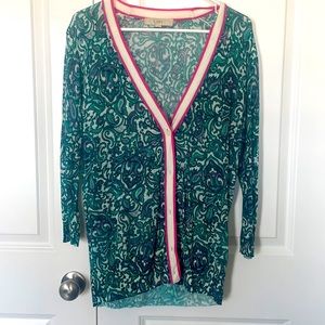 LOFT gorgeous print cardigan size XL